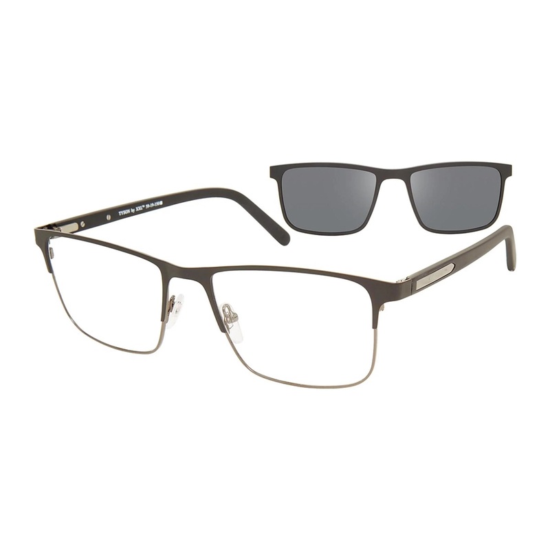 XXL Eyewear TYSON Eyeglasses with Sun-clips | Size 59